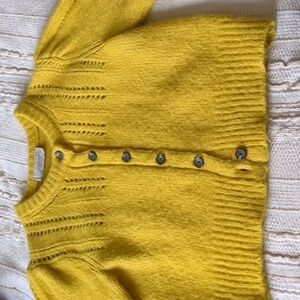 Everlane puff-sleeved cardigan